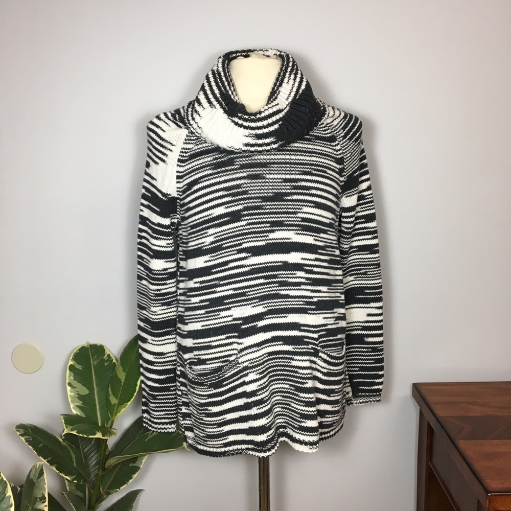 Lucky Brand Tunic Turtleneck Chunky Sweater